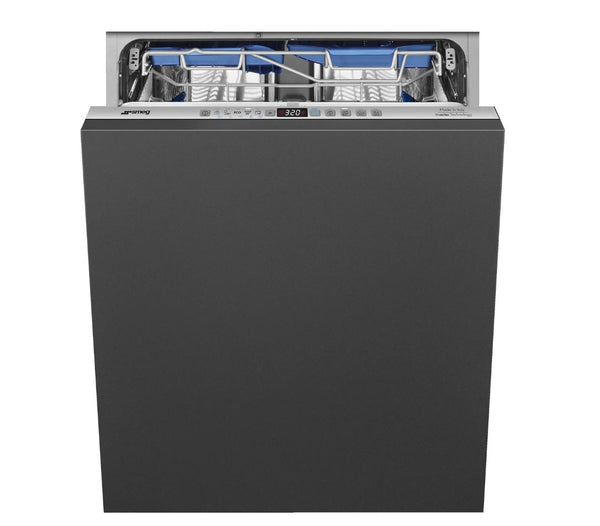 Smeg DI322BQLH Fully Integrated Full Size Dishwasher - Silver Control Panel with Sliding Door Fixing Kit