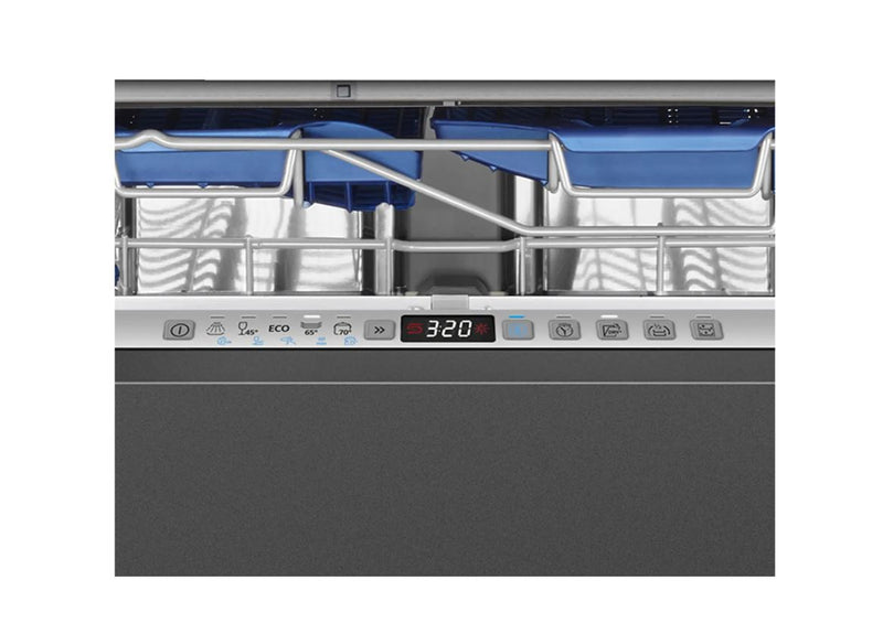 Smeg DI322BQLH Fully Integrated Full Size Dishwasher - Silver Control Panel with Sliding Door Fixing Kit