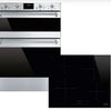 Smeg Classic AODUSF6300I Built Under Electric Double Oven and Ceramic Hob Pack - Stainless Steel