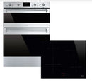 Smeg Classic AODUSF6300I Built Under Electric Double Oven and Ceramic Hob Pack - Stainless Steel