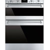 Smeg Classic AODUSF6300I Built Under Electric Double Oven and Ceramic Hob Pack - Stainless Steel
