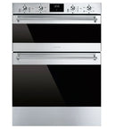 Smeg Classic AODUSF6300I Built Under Electric Double Oven and Ceramic Hob Pack - Stainless Steel