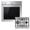 Smeg Cucina AOSF64M3G1 Built In Electric Single Oven and Gas Cook Top - Stainless Steel