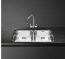 Smeg Universal Bowl Built In Kitchen Sink - Stainless Steel