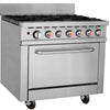 Steelmore HKR-6S 6 Burner Commercial Gas Range Cooker with Oven - 47kW, 920mm Wide, Natural Gas