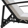 VidaXL Sun Loungers 2 pcs with Table Poly Rattan Black