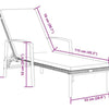 VidaXL Sun Loungers 2 pcs with Table Poly Rattan Black