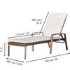 Teamson Outdoor Wicker Loungers x 2
