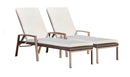 Teamson Outdoor Wicker Loungers x 2