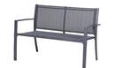 TAVOLETO Metal Dark Grey 4 Seater Garden Lounge Set with Coffee Table