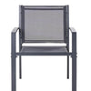 TAVOLETO Metal Dark Grey 4 Seater Garden Lounge Set with Coffee Table