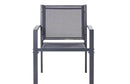 TAVOLETO Metal Dark Grey 4 Seater Garden Lounge Set with Coffee Table