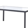 TAVOLETO Metal Dark Grey 4 Seater Garden Lounge Set with Coffee Table