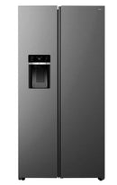 TCL 591 Litre Side by Side American Fridge Freezer - Stainless Steel (Water + Ice)
