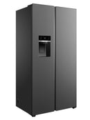 TCL 591 Litre Side by Side American Fridge Freezer - Stainless Steel (Water + Ice)