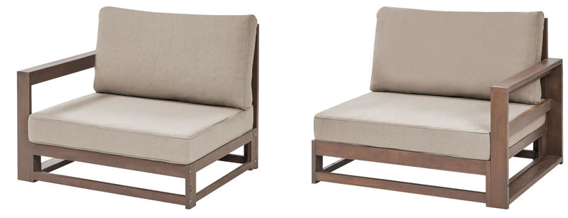 TIMOR Garden Sofa 2 Seater Modular Certified Acacia Wood : Dark Brown