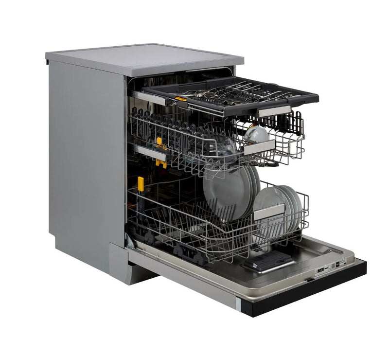 Whirlpool W7FHS51AXUK Full Size Dishwasher - Stainless Steel