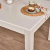 Magnus White Wood Dining Table - Extendable
