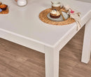 Magnus White Wood Dining Table - Extendable