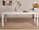 Magnus White Wood Dining Table - Extendable