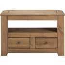 Argos Home Amersham 2 Drawer Solid Wood TV Unit - Dark Pine