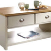 GFW Lancaster2 Drawer Coffee Table - Cream