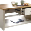 GFW Lancaster2 Drawer Coffee Table - Cream