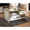 GFW Lancaster2 Drawer Coffee Table - Cream