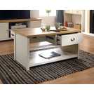 GFW Lancaster2 Drawer Coffee Table - Cream