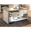 GFW Lancaster2 Drawer Coffee Table - Cream