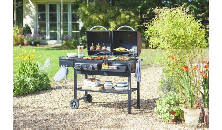 Premium Dual Fuel Charcoal & Gas Combi BBQ