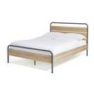 Habitat Industrial Double Metal Bed Frame - Grey