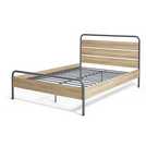 Habitat Industrial Double Metal Bed Frame - Grey