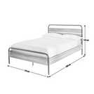 Habitat Industrial Double Metal Bed Frame - Grey