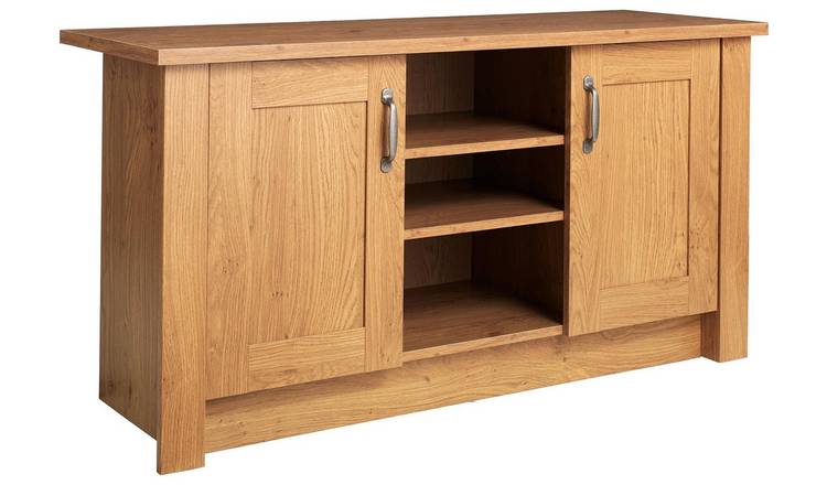 Argos Home Ohio 2 Door Low Sideboard & TV Unit - Oak Effect