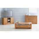 Argos Home Ohio 2 Door Low Sideboard & TV Unit - Oak Effect