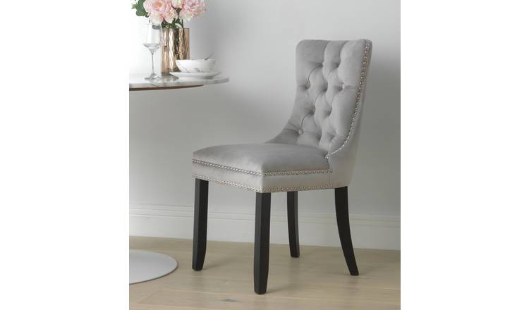 Argos Home Princess Velvet Dining Chair - Blush