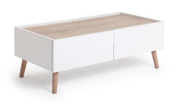 Habitat Skandi 2 Drawer Coffee Table - White Two Tone