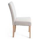 Habitat Midback Pair of Fabric Dining Chairs - Cream