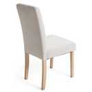 Habitat Midback Pair of Fabric Dining Chairs - Cream