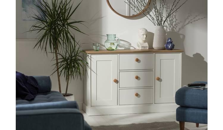 Habitat Winchester 2 Door 3Drw Sideboard - White