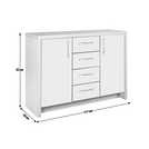 Habitat Venice 2 Door 4 Drawer Sideboard - Grey