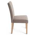 Habitat Midback Pair of Fabric Dining Chairs - Brown