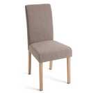 Habitat Midback Pair of Fabric Dining Chairs - Brown