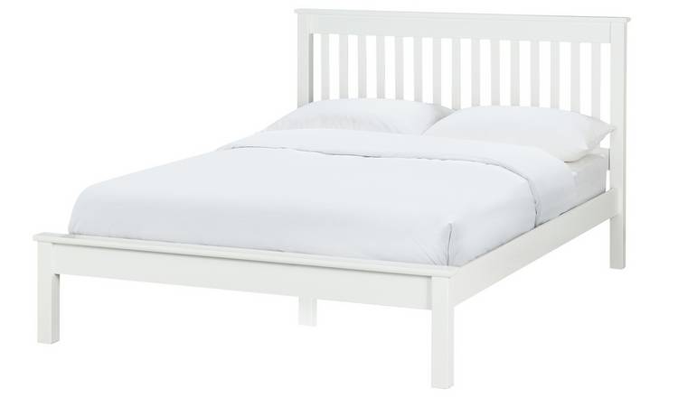 Habitat Aspley Small Double Wooden Bed Frame - White