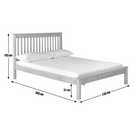 Habitat Aspley Small Double Wooden Bed Frame - White