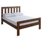 Habitat Chile Small Double Wooden Bed Frame - Dark Stain