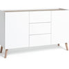 Habitat Skandi 2 Door 3 Drawer Sideboard - White Two Tone