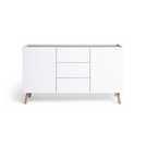 Habitat Skandi 2 Door 3 Drawer Sideboard - White Two Tone