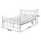 Argos Home Yani Small Double Metal Bed Frame - Black